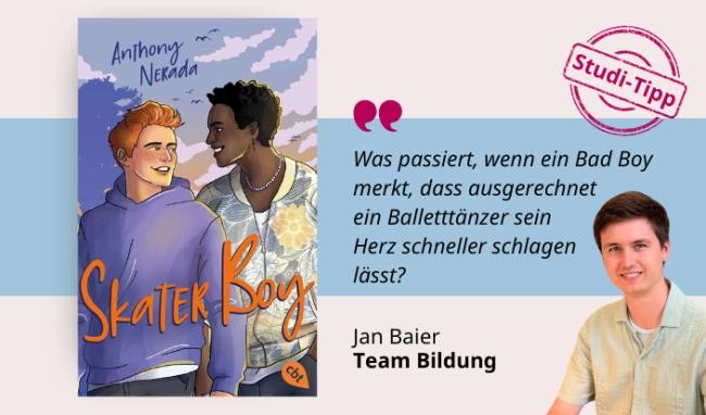 Anthony Nekada: Skater Boy Medientipp und Buchcover Anthony Nekada: Skater Boy