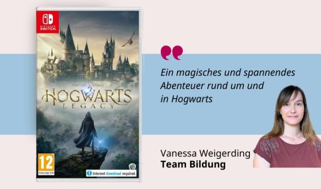 Hogwarts Legacy Medientipp und Buchcover Hogwarts Legacy