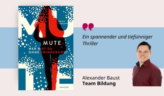 Mute - wer bist du ohne Erinnerung? Medientipp und Buchcover Mute - wer bist du ohne Erinnerung?