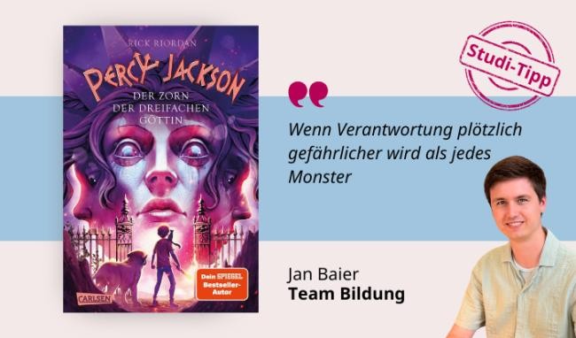 Percy Jackson 7 Medientipp und Buchcover Percy Jackson 7