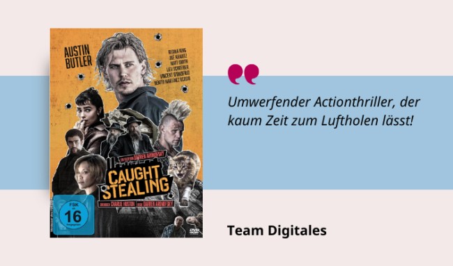 Medientipp und Buchcover Caught Stealing Medientipp und Buchcover Caught Stealing