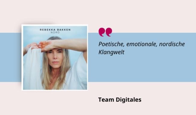 Medientipp Mai, Cover Nord (Grafik: Canva, Stadtbücherei Heidelberg) Grafik mit Cover, Teasertext und Bild der Person, die den Medientipp abgibt