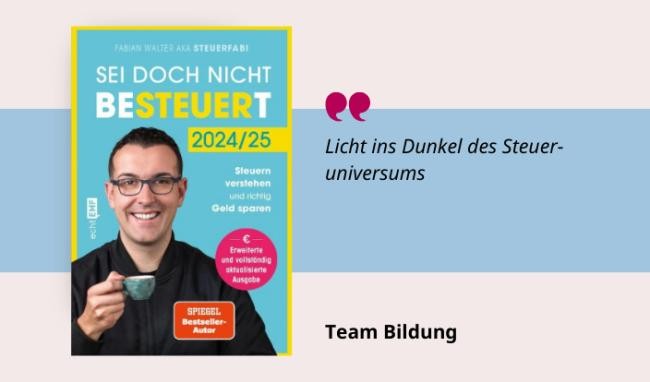 Medientipp und Buchcover Sei doch nicht besteuert Medientipp und Buchcover Sei doch nicht besteuert