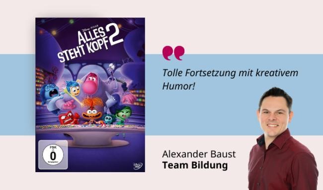 Alles steht Kopf 2 Medientipp und Buchcover Alles steht Kopf 2