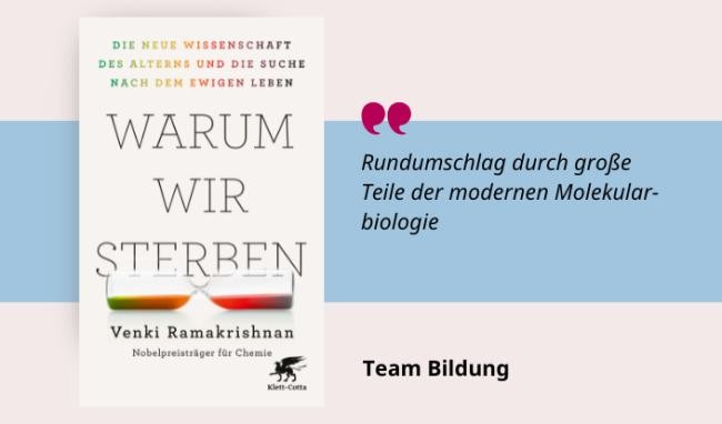 Warum wir sterben Medientipp und Buchcover Warum wir sterben