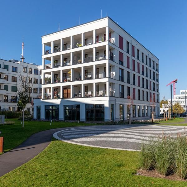 Wohngebäude in der Bahnstadt.