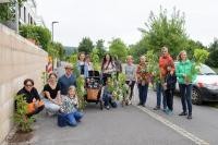 Foto von Gruppe mit Pflanzen in der Bahnstadt