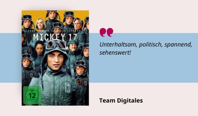 Mickey 17 Medientipp und Buchcover Mickey 17