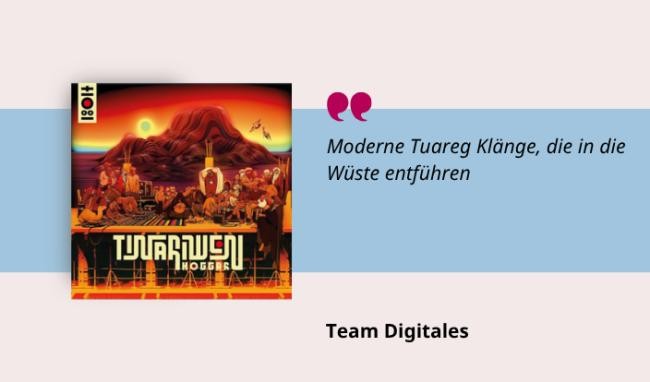 Medientipp Juni, Buchcover, Hoggar (Grafik: Canva, Stadtbücherei Heidelberg)ei doch nicht besteuert Grafik mit Buchcover, Teasertext und Bild der Person, die den Medientipp abgibt