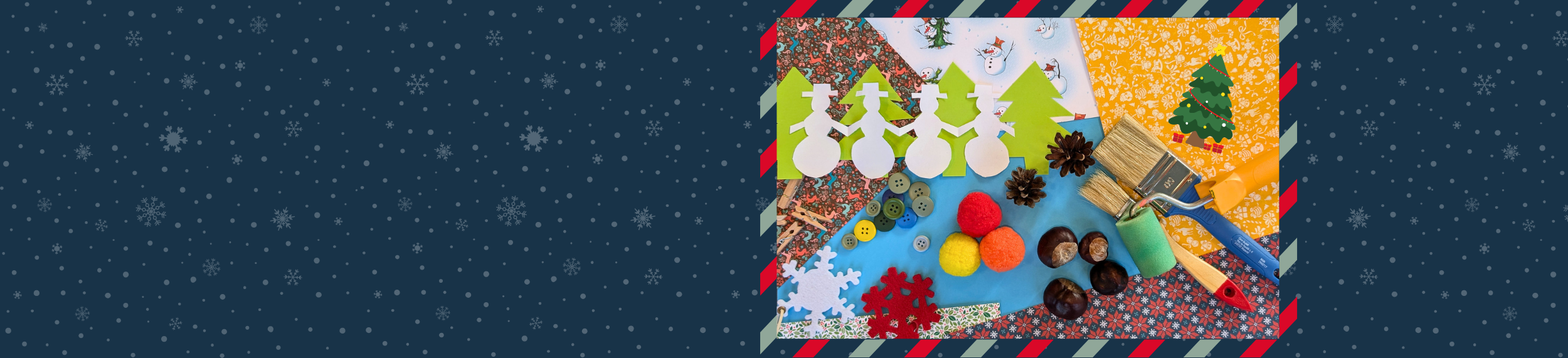 Nachhaltiges Weihnachtsbasteln (Foto: Stadtbücherei)