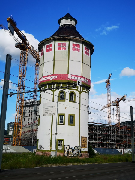Foto vom Wasserturm in der Bahnstadt Foto vom Wasserturm in der Bahnstadt