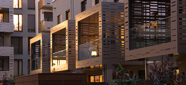 Abendstimmung in der Bahnstadt (Foto: Frelet)