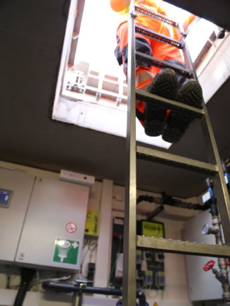 Einstieg in Technikraum. Foto: Stadt HD Einstieg in Technikraum. Foto: Stadt HD